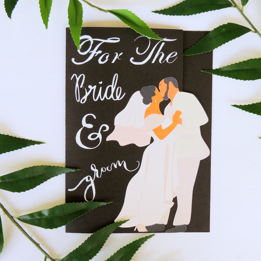 For The Bride & Groom Greeting Card