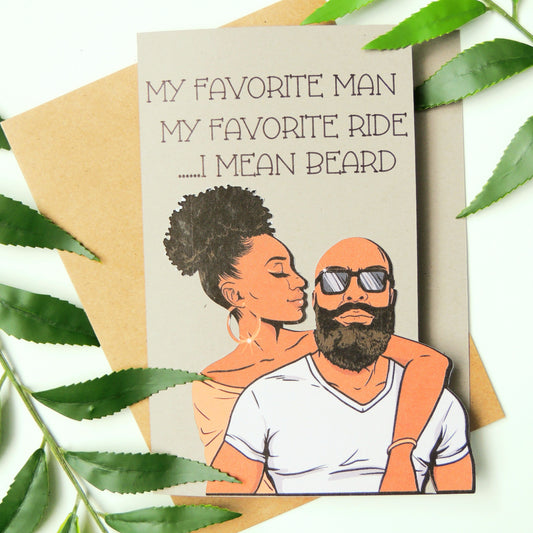 Beard Gang Black Love Card