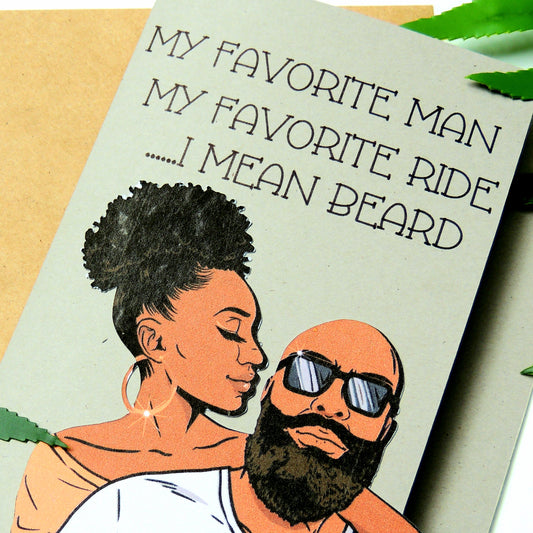 Beard Gang Black Love Card