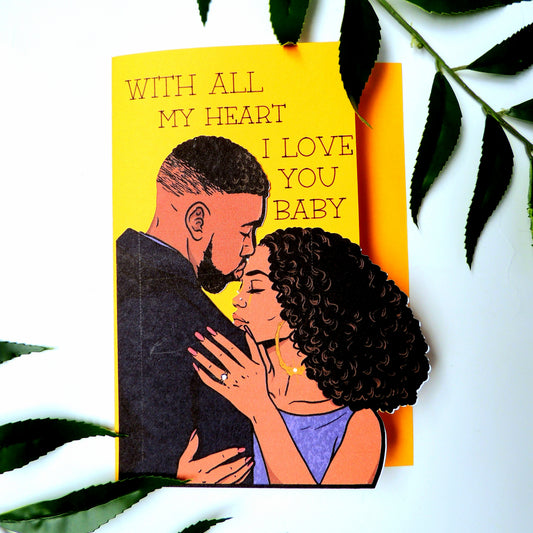 I Love You Black Love Card