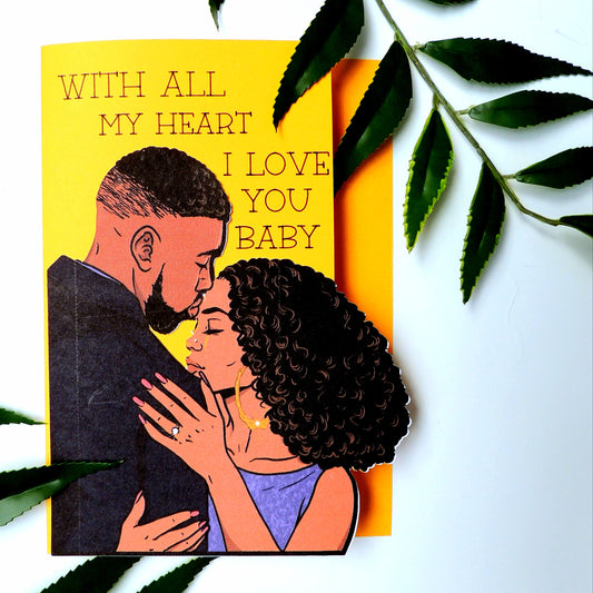I Love You Black Love Card