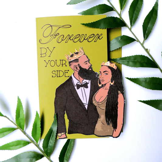 By Your Side Black Love Card
