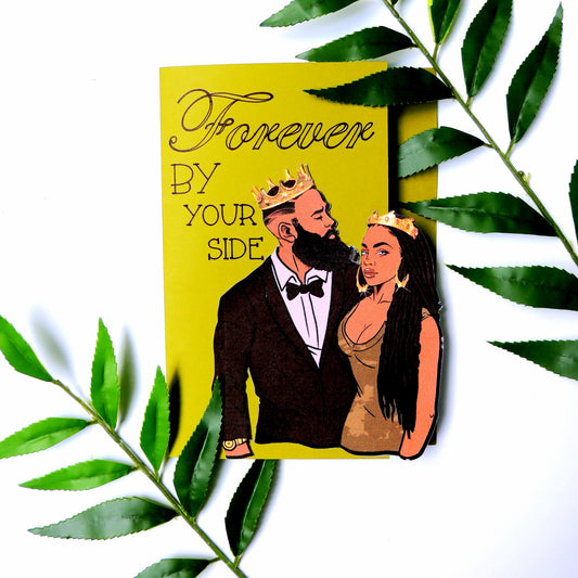 By Your Side Black Love Card