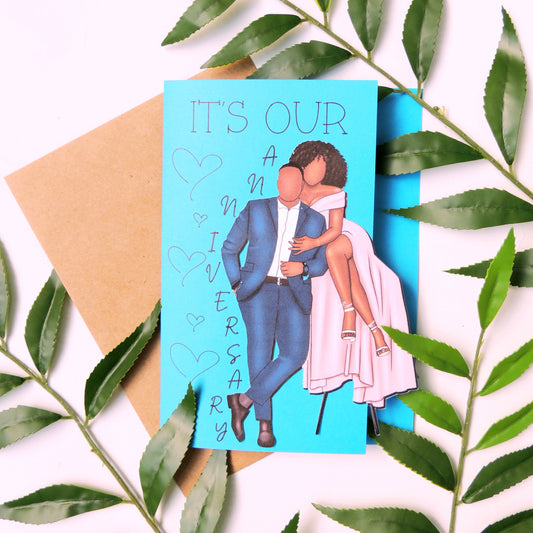Anniversary Black Love Card