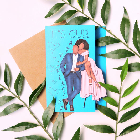 Anniversary Black Love Card